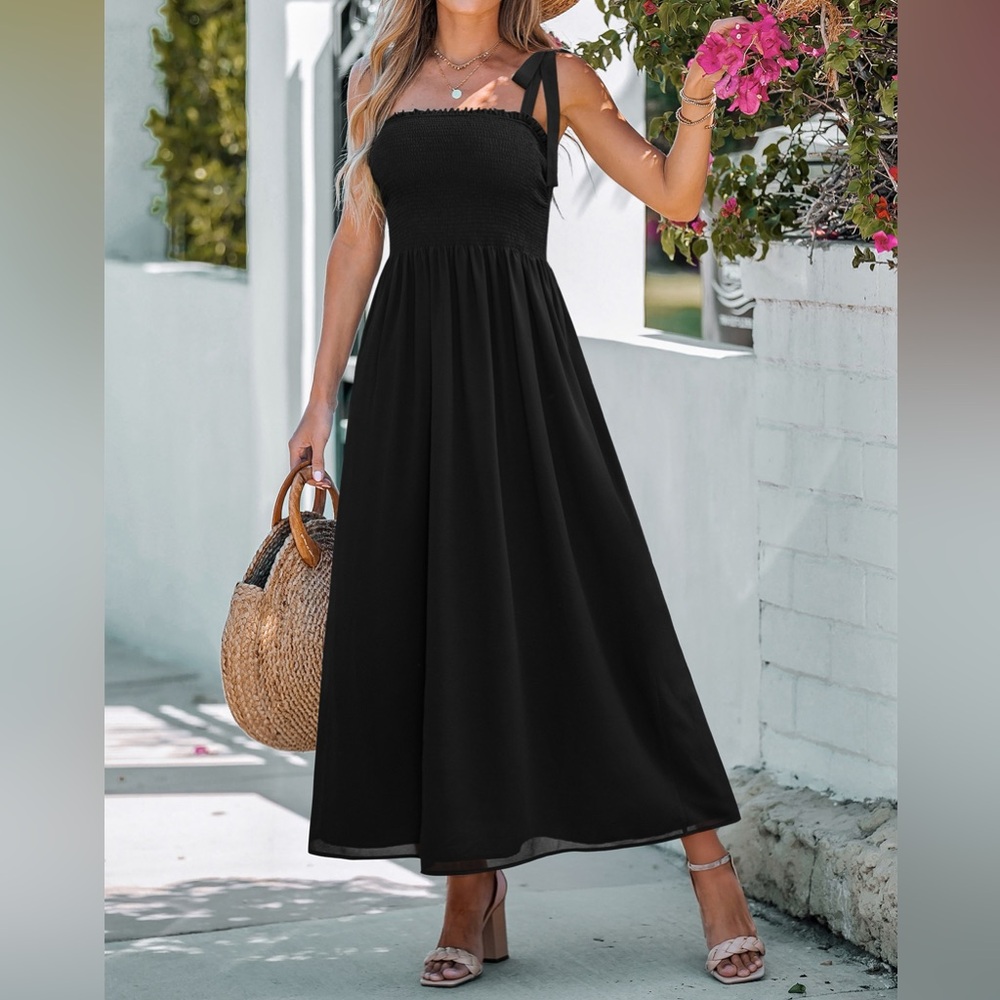 NWT Elegant Black Maxi Dress